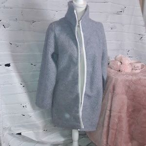NWOTStylish and Cute lightweight long gray jacket.